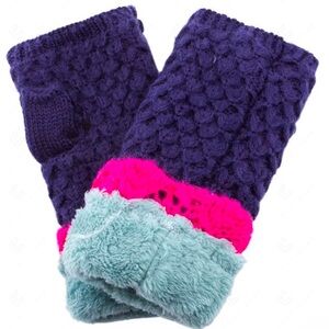 Multicolor Fingerless Gloves, made by Comfy USA in one size